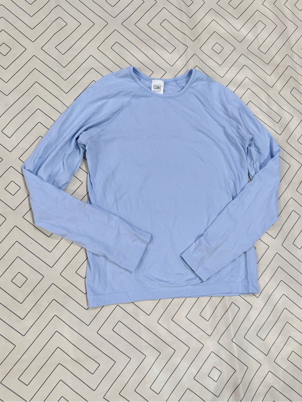 Athleta Sky Blue Long Sleeve Athletic Top